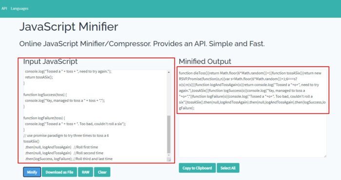 Minify JavaScript Çözümü - Niobe Hosting