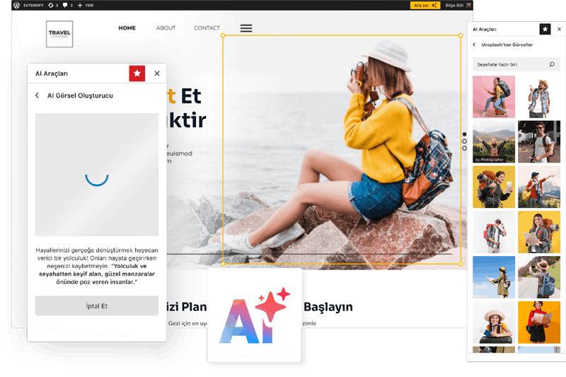 Web sitemde kendi özel içeriklerimi ve tasarımlarımı kullanabilir miyim?