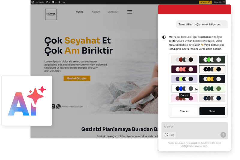 Yapay Zeka Asistanı ile Web Sitenizi Basit Komutlarla Yönetin